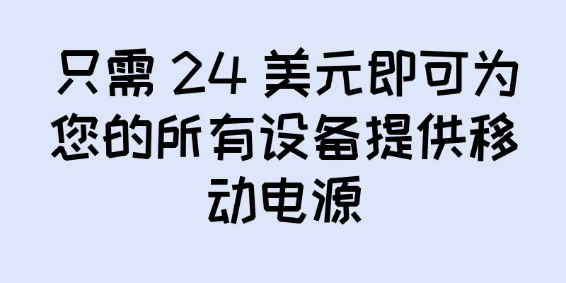 只需 24 美元即可为您的所有设备提供移动电源