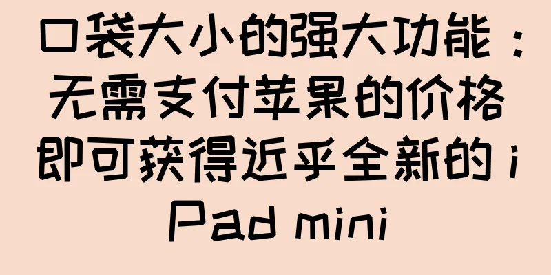 口袋大小的强大功能：无需支付苹果的价格即可获得近乎全新的 iPad mini