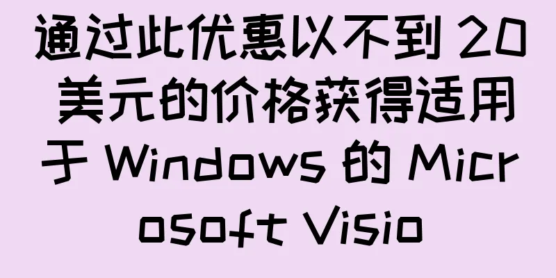 通过此优惠以不到 20 美元的价格获得适用于 Windows 的 Microsoft Visio