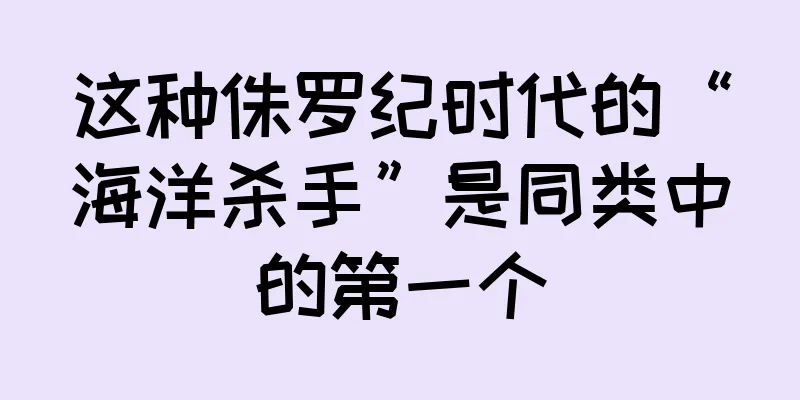 这种侏罗纪时代的“海洋杀手”是同类中的第一个