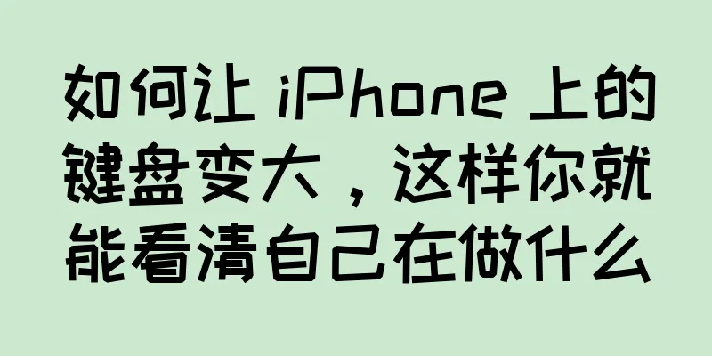 如何让 iPhone 上的键盘变大，这样你就能看清自己在做什么