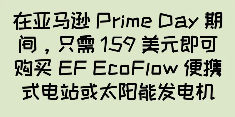 在亚马逊 Prime Day 期间，只需 159 美元即可购买 EF EcoFlow 便携式电站或太阳能发电机