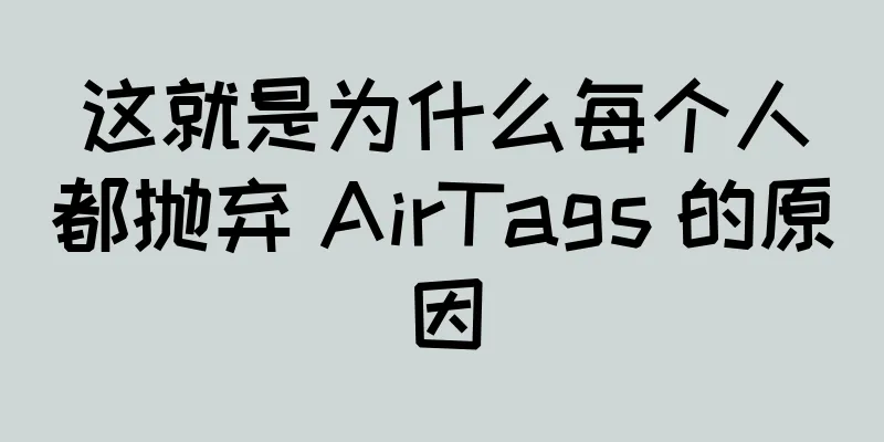 这就是为什么每个人都抛弃 AirTags 的原因