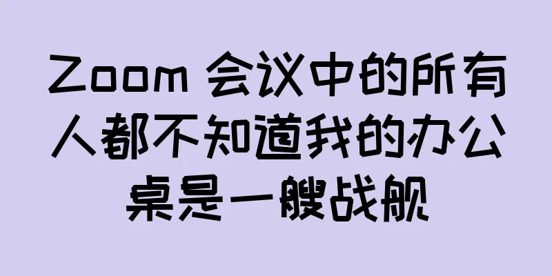 Zoom 会议中的所有人都不知道我的办公桌是一艘战舰
