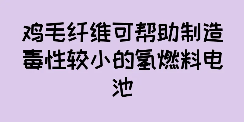 鸡毛纤维可帮助制造毒性较小的氢燃料电池
