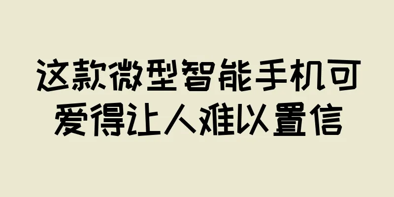 这款微型智能手机可爱得让人难以置信