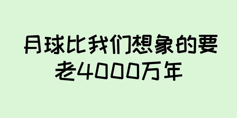 月球比我们想象的要老4000万年