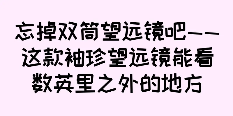 忘掉双筒望远镜吧——这款袖珍望远镜能看数英里之外的地方