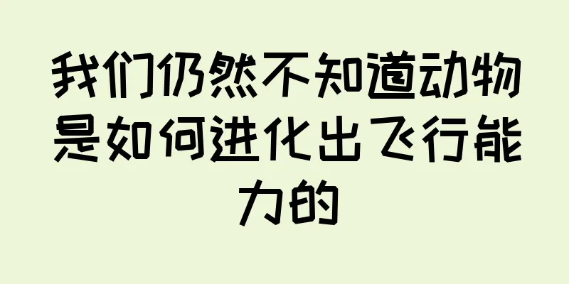 我们仍然不知道动物是如何进化出飞行能力的