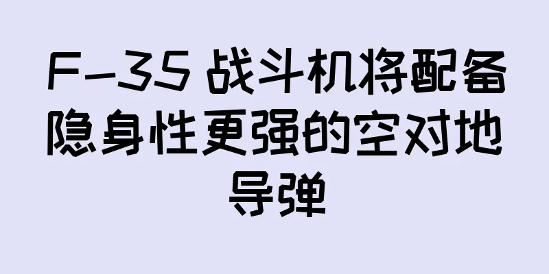 F-35 战斗机将配备隐身性更强的空对地导弹