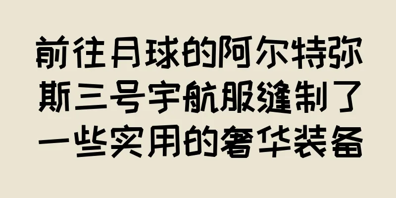 前往月球的阿尔特弥斯三号宇航服缝制了一些实用的奢华装备