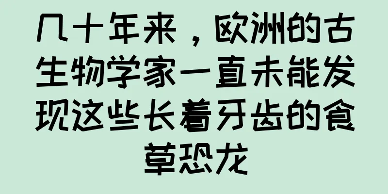 几十年来，欧洲的古生物学家一直未能发现这些长着牙齿的食草恐龙