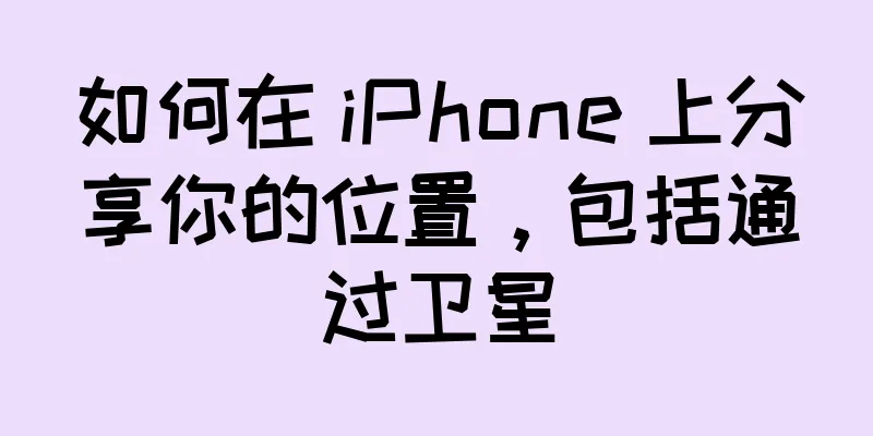 如何在 iPhone 上分享你的位置，包括通过卫星