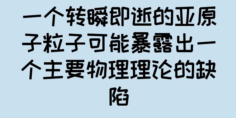 一个转瞬即逝的亚原子粒子可能暴露出一个主要物理理论的缺陷