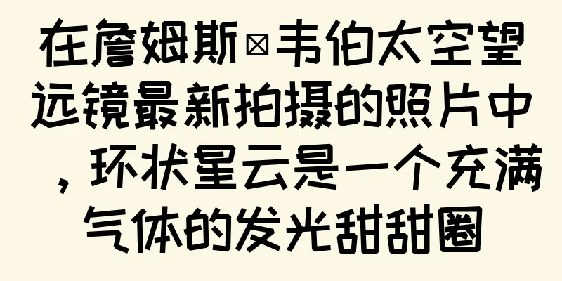 在詹姆斯·韦伯太空望远镜最新拍摄的照片中，环状星云是一个充满气体的发光甜甜圈