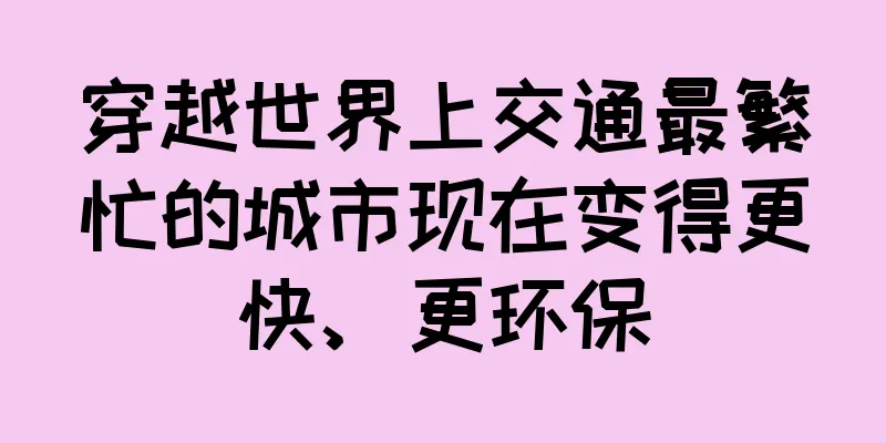 穿越世界上交通最繁忙的城市现在变得更快、更环保