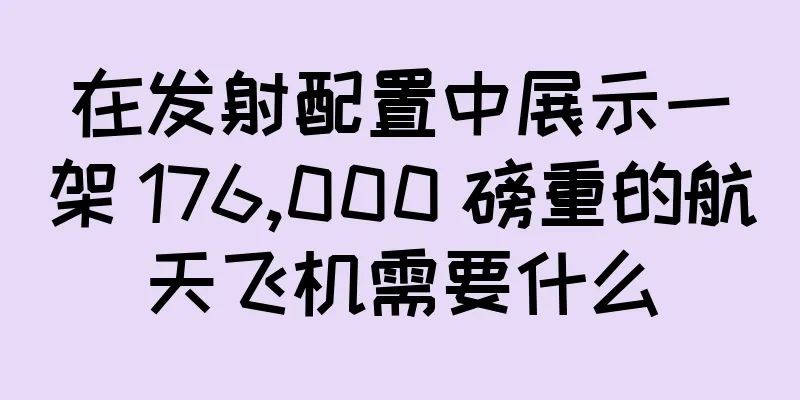 在发射配置中展示一架 176,000 磅重的航天飞机需要什么