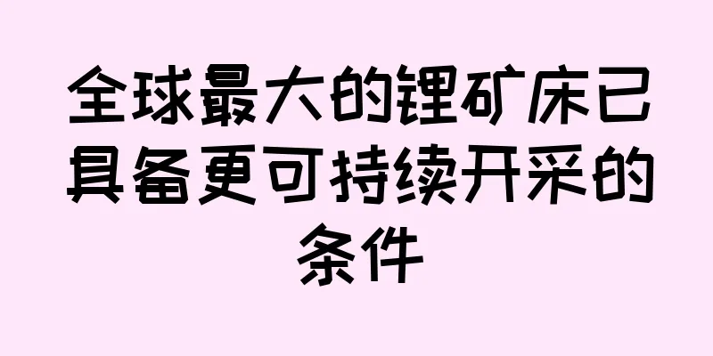 全球最大的锂矿床已具备更可持续开采的条件
