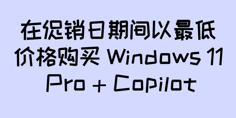 在促销日期间以最低价格购买 Windows 11 Pro + Copilot