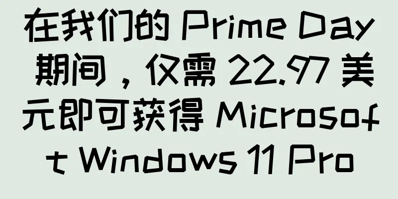 在我们的 Prime Day 期间，仅需 22.97 美元即可获得 Microsoft Windows 11 Pro