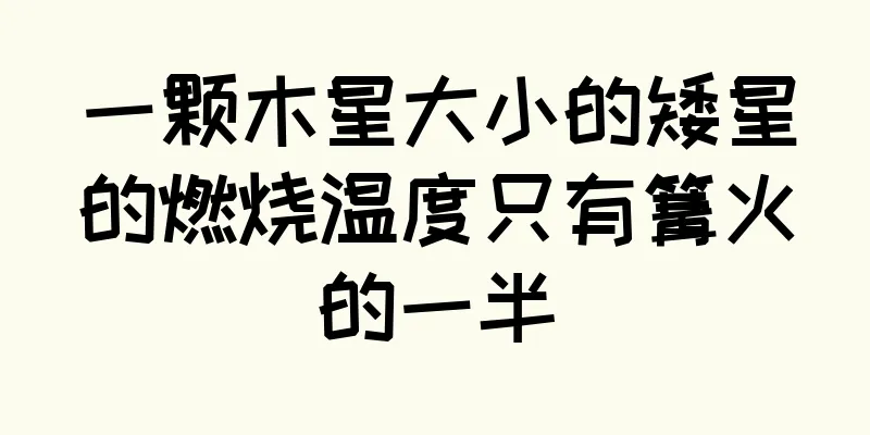 一颗木星大小的矮星的燃烧温度只有篝火的一半