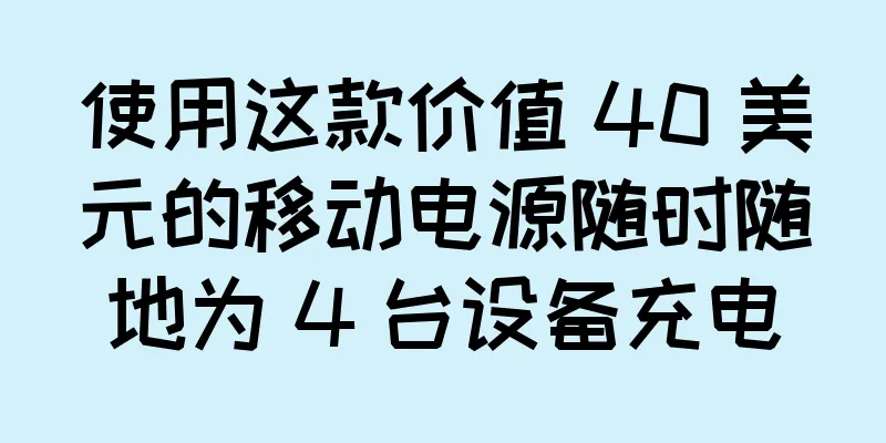 使用这款价值 40 美元的移动电源随时随地为 4 台设备充电