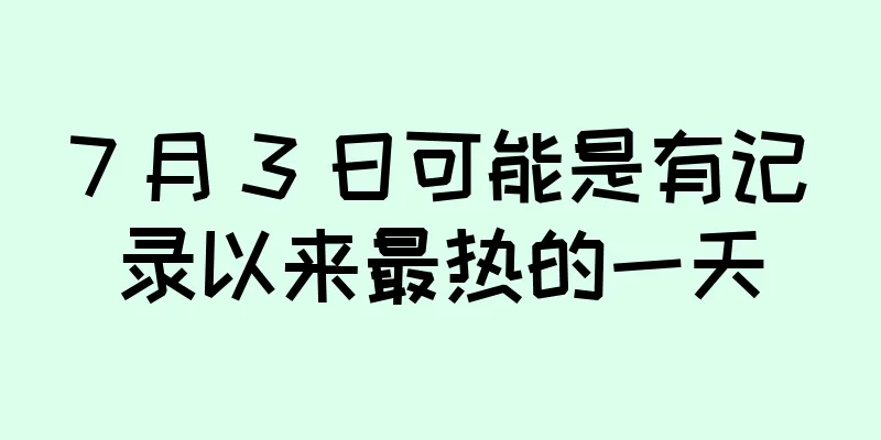 7 月 3 日可能是有记录以来最热的一天