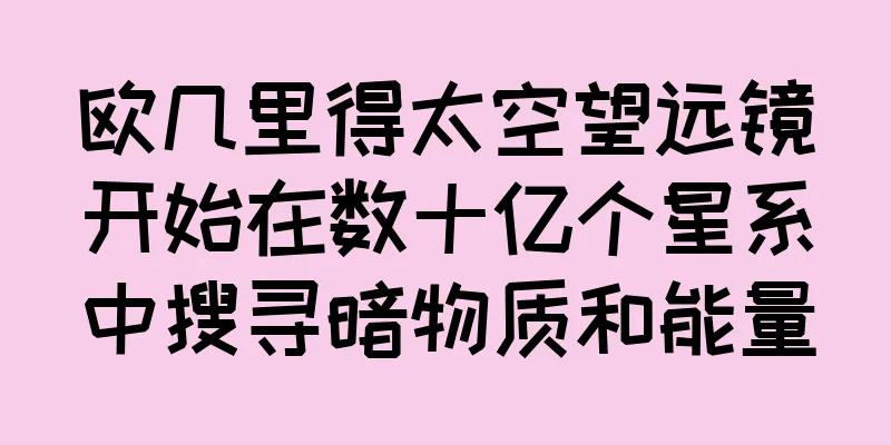 欧几里得太空望远镜开始在数十亿个星系中搜寻暗物质和能量