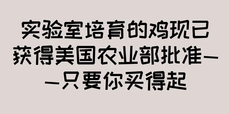 实验室培育的鸡现已获得美国农业部批准——只要你买得起