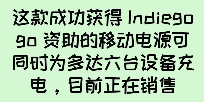 这款成功获得 Indiegogo 资助的移动电源可同时为多达六台设备充电，目前正在销售