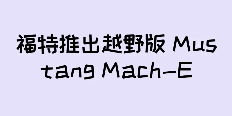福特推出越野版 Mustang Mach-E