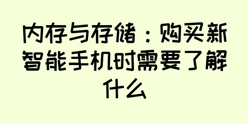 内存与存储：购买新智能手机时需要了解什么