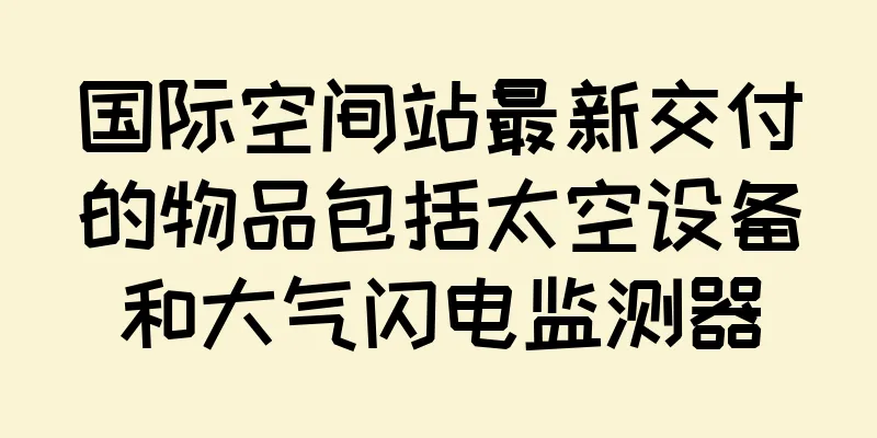国际空间站最新交付的物品包括太空设备和大气闪电监测器