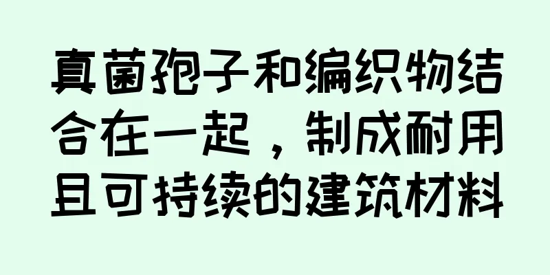 真菌孢子和编织物结合在一起，制成耐用且可持续的建筑材料