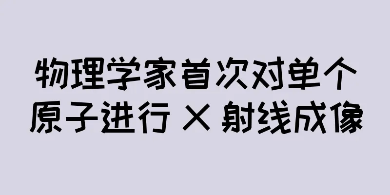 物理学家首次对单个原子进行 X 射线成像
