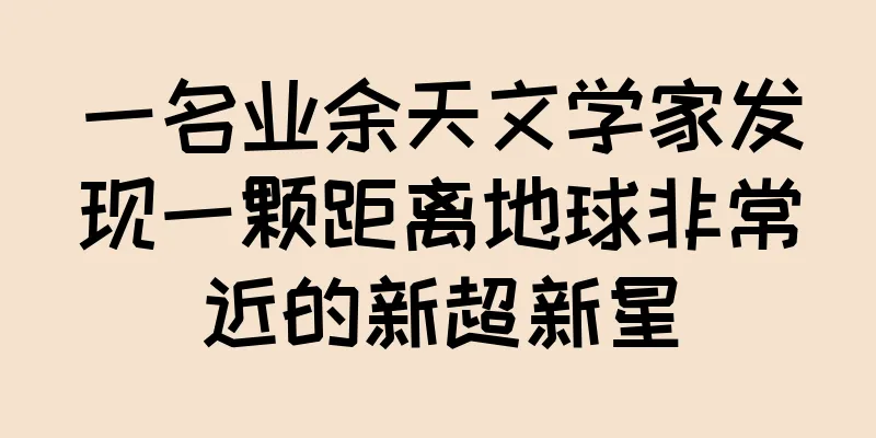 一名业余天文学家发现一颗距离地球非常近的新超新星