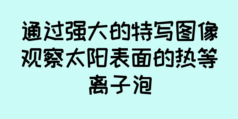 通过强大的特写图像观察太阳表面的热等离子泡