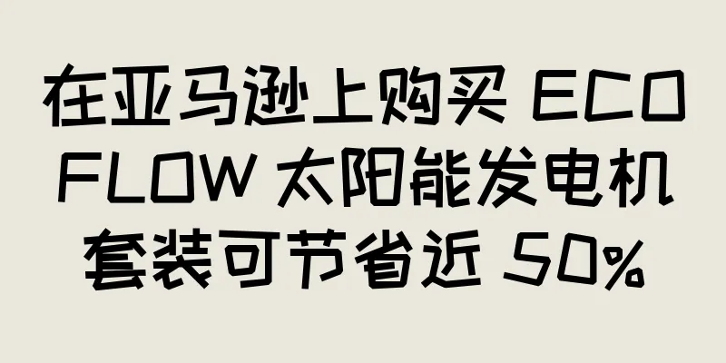 在亚马逊上购买 ECOFLOW 太阳能发电机套装可节省近 50%
