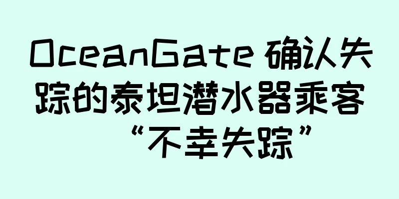 OceanGate 确认失踪的泰坦潜水器乘客“不幸失踪”