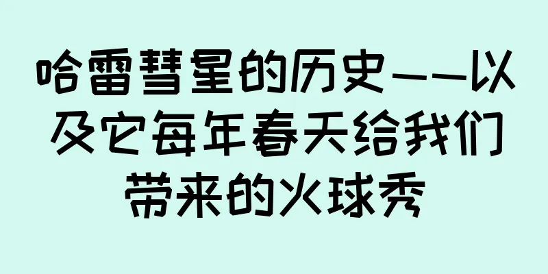 哈雷彗星的历史——以及它每年春天给我们带来的火球秀