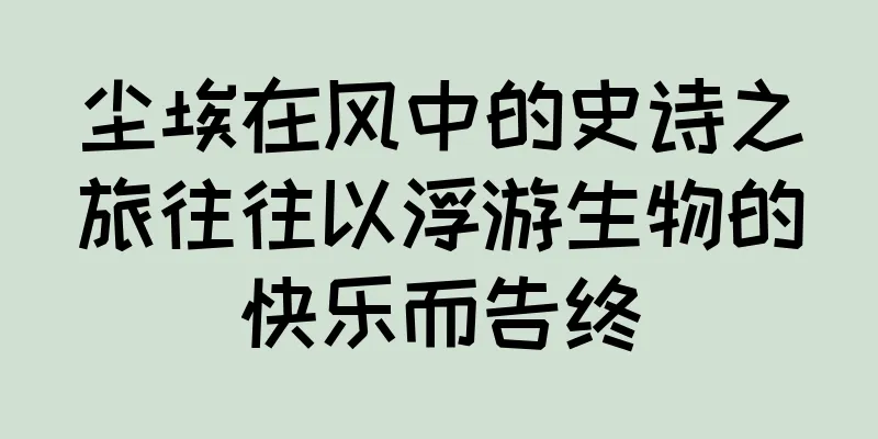 尘埃在风中的史诗之旅往往以浮游生物的快乐而告终