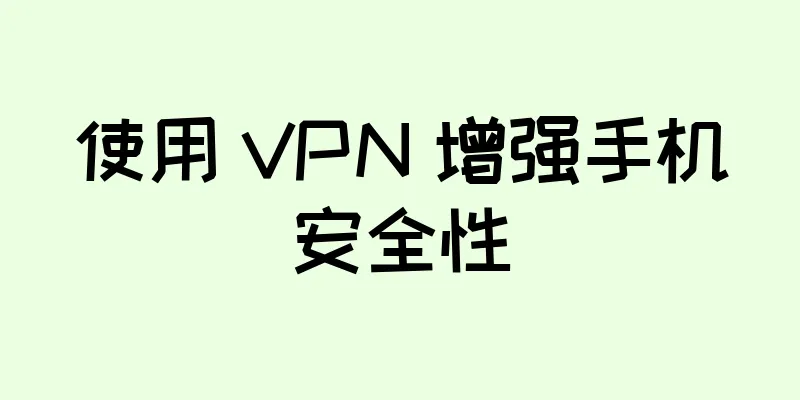 使用 VPN 增强手机安全性