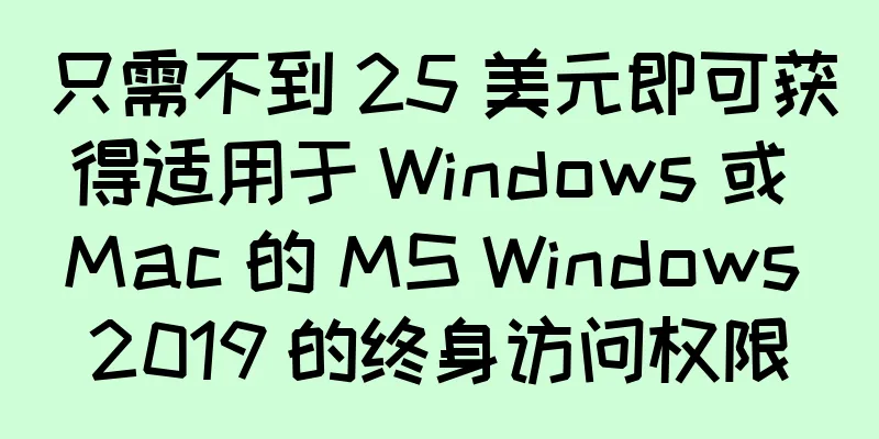 只需不到 25 美元即可获得适用于 Windows 或 Mac 的 MS Windows 2019 的终身访问权限