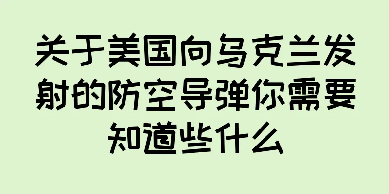 关于美国向乌克兰发射的防空导弹你需要知道些什么