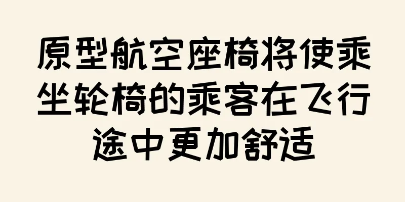 原型航空座椅将使乘坐轮椅的乘客在飞行途中更加舒适