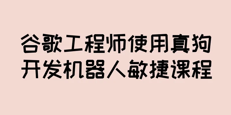 谷歌工程师使用真狗开发机器人敏捷课程