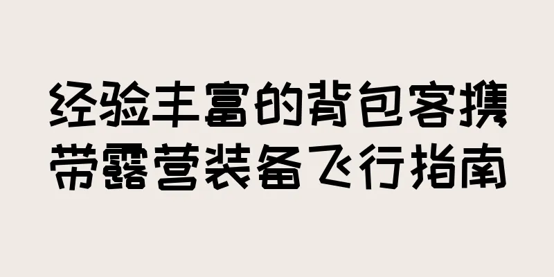 经验丰富的背包客携带露营装备飞行指南