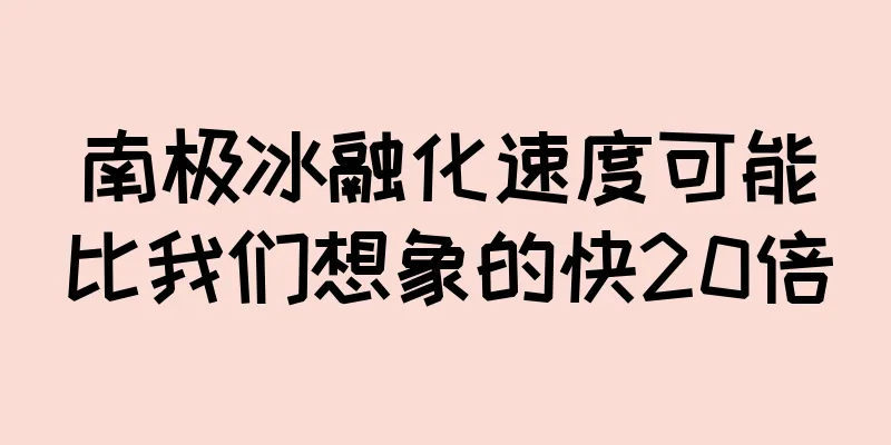 南极冰融化速度可能比我们想象的快20倍