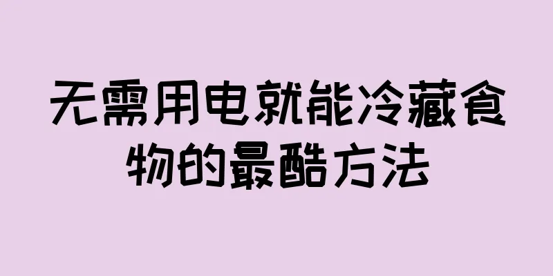 无需用电就能冷藏食物的最酷方法