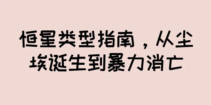 恒星类型指南，从尘埃诞生到暴力消亡